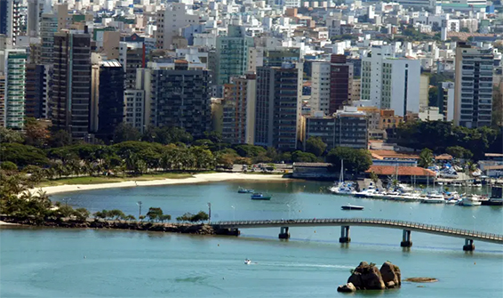 Cidade de Vitória, capital do estado do Espírito Santo